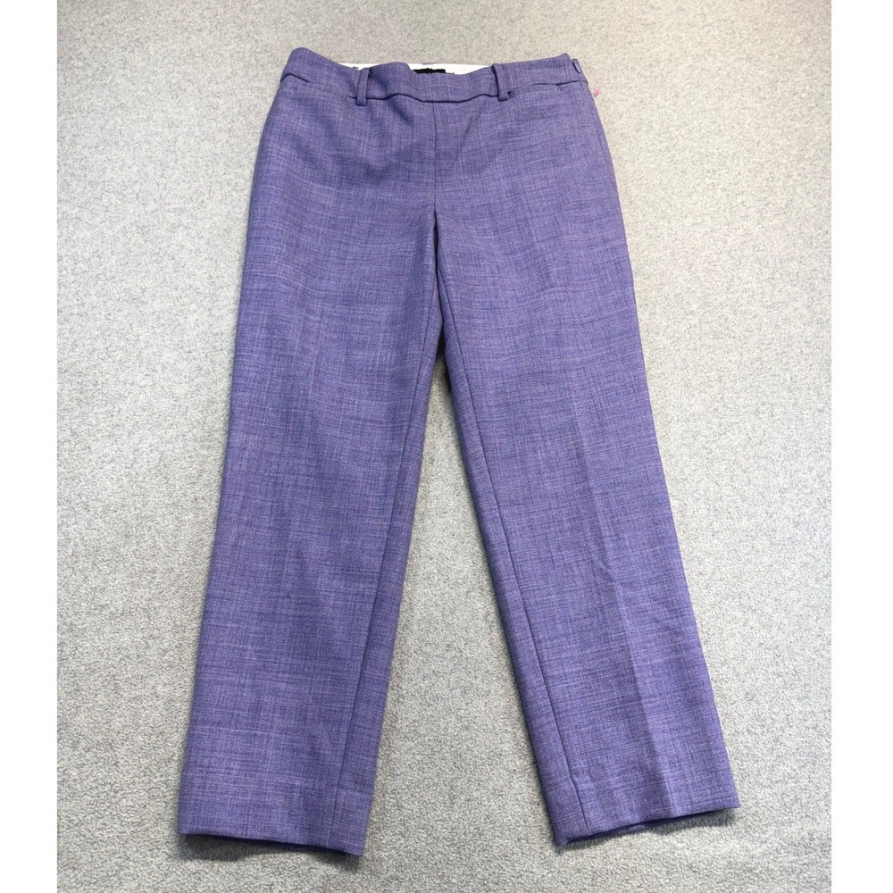 Talbots Petites Chatham Dress Pants Women 2P Purple Straight‎ Career Trousers